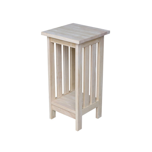 International Concepts Mission Plant Stand, 24-Inch High, Solid Parawood, Unfinished