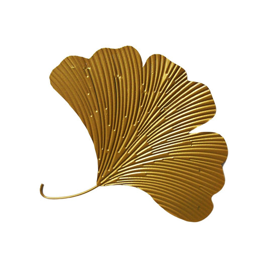 Baoblaze Ginkgo Leaves Wall Art Sculpture, Modern Iron Ginkgo Leaves Wall Decor for Farmhouse, Small (8.27 x 8.27 inches), Bathrooms, Kitchens, Living Rooms, Bedrooms, Children's Home Office