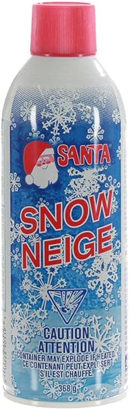 Santa Christmas Tree Snow Spray - 13 Ounces for Wreaths, Glass & Mirrors