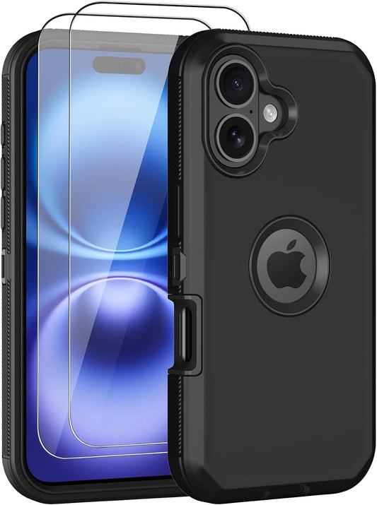 Aimoll-88 16 2 3 16 for iPhone Case, with Screen Protector Heavy Duty Drop Protection, Full Body Layer Rugged
