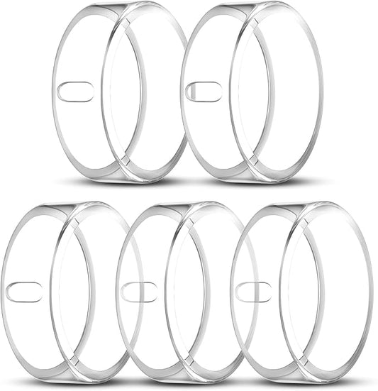 5 Pack Cover Compatible with Oura Ring Gen 4/Oura Ring Gen 3 Horizon/Heritage, Surport Charging with Cover on, Anti-Scratch TPU Protector for Oura Rings Accessories Women Men (Size 7)