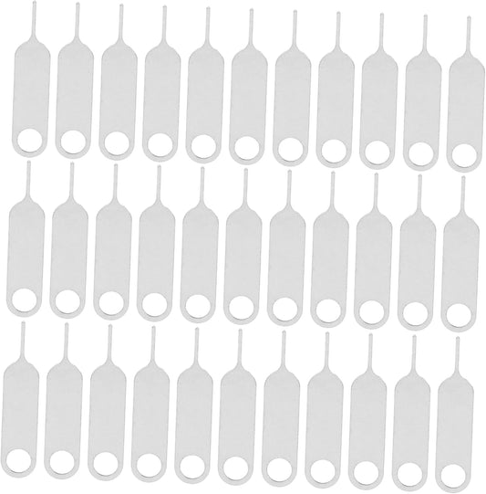 500pcs Gadpiparty Mobile Phone Sim Card Ejector Tool Durable Stainless Steel Pin for Removal Compact Design
