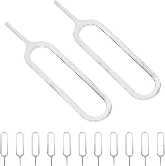 500pcs Set Sim Ejector Pin Removal Tool Universal Sim Card Picker Needle for Cell Phone Repair Silver