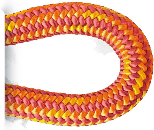 Pelican Rope Arborist Rope 11.8mm x 120Ft, USA Made High-Strength 24-Strands Static Climbing Rope - 7,000 lb Strength for Tree Climbing, Pulling, Outdoors & Swing - Red, Plain End