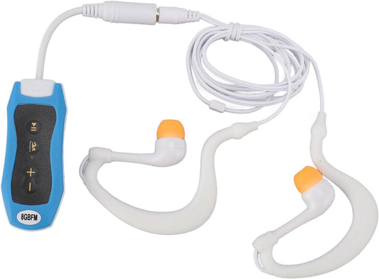Yunseity MP3 Swimming, 8GB IPX8 MP3 Swimming USB2.0 Swimming (8GB) Player for Player with Headphones, Rechargeable
