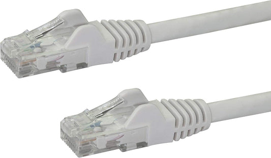1ft CAT6 6 -250Mhz 100W RJ45 (N6PATCH1WH) StarTech Ethernet Cable - White CAT Gigabit Ethernet Wire PoE UTP Network