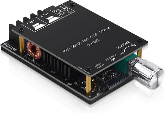 ZK-1002 5.0 100W 2 2.0 5-27V Bluetooth Audio Amplifier Board, x Channel Mini HiFi Power Amplifier Receiver with Volume
