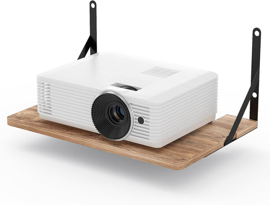 Ztounk 11.81" 7.87" PS5 Projector Wall Mount Shelf, x Floating Shelf for Projector, Router, Modem, Cable Box, Xbox