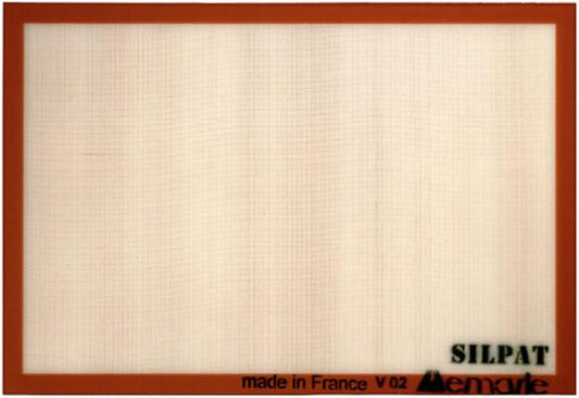 Silpat Non-Stick Silicone Baking Mat - Commercial Size 16.5" x 24.5" for Perfect Baking Results