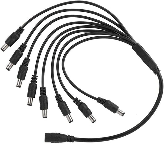 YUSTDA 8-Plug 8 8-Way 4CH, 8CH 16CH 5.5mm 2.1mm 8 New Tips Splitter Power Cord Cable for SANNCE and Channel HDMI