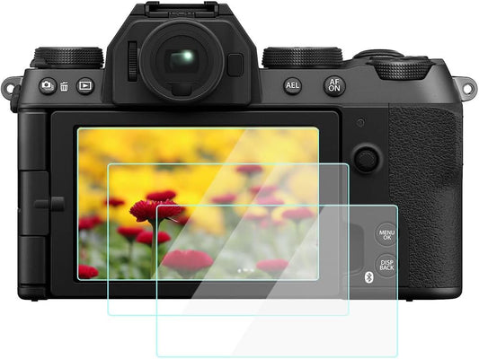 YRTIYO XT50 X-T50 X-S20 9H (3 Pack) Screen Protector Compatible for Fujifilm Mirrorless Camera, Tempered Glass