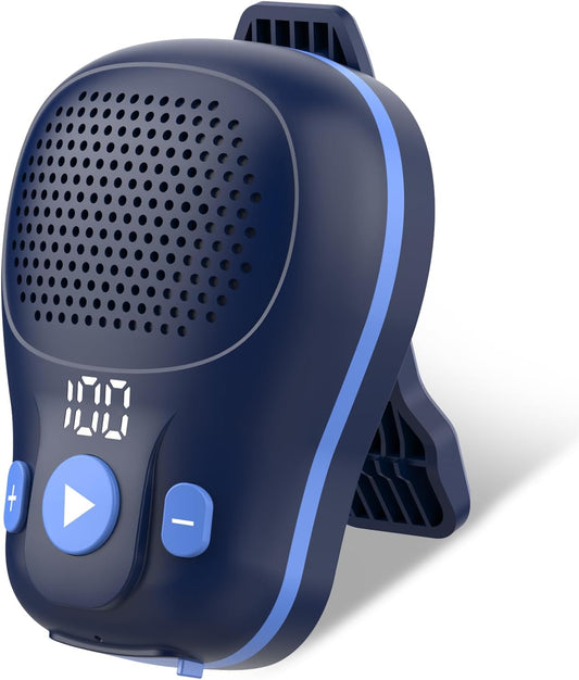 ZYHKON IP56 18 Wearable Bluetooth Speaker, Clip-on Wireless Portable Speakers, Waterproof Clip Speaker Up to Hours