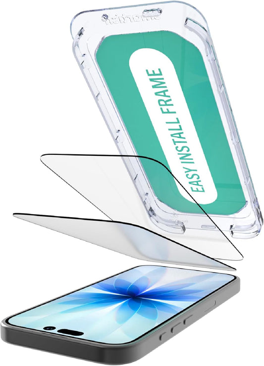 17 2-Pack 9H 17 Smartish iPhone Pro Screen Protector - Tempered Glass Screen Protectors - Tuff Sheet - Easy Install