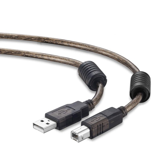 2.0 60Ft (60Ft/20M) Active USB Printer Cable - A-Male to B-Male High Speed Printer/Scanner/Repeater Cable for HP