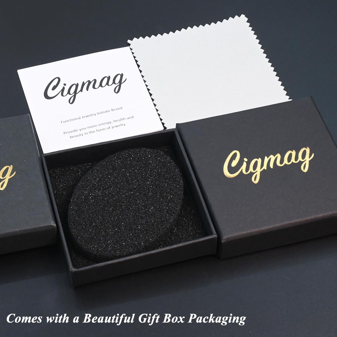 Cigmag 9X Magnetic Rings for Women, with Powerful Magnets, Adjustable Solid Pure Copper (Copper Matte & Heart)