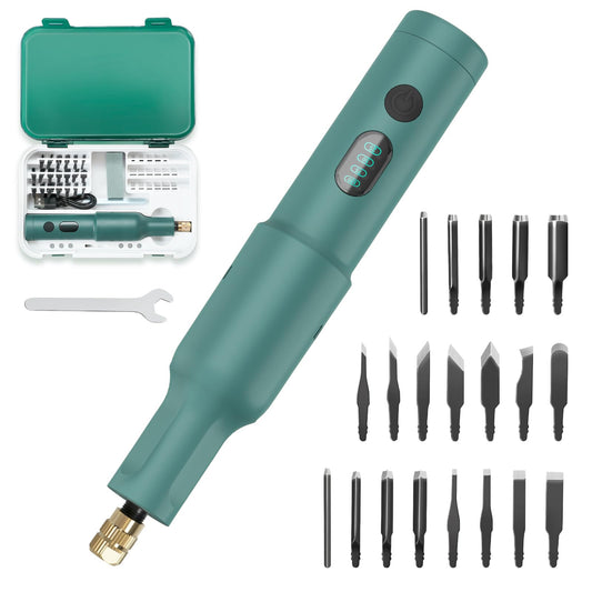 Wood Carving Tools Electric - Precision Engraving Knife Set Perfect for Beginners, and Sculptors, Premium Woodworking Carving Tools Versatile Electric Sculpting Kit for Hobbyists and Artists