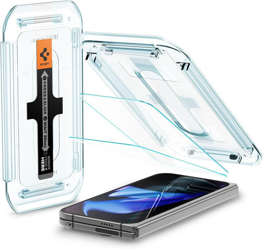 9 2 Pack Spigen Tempered Glass Screen Protector [GlasTR EZ FIT] designed for Pixel Pro Fold