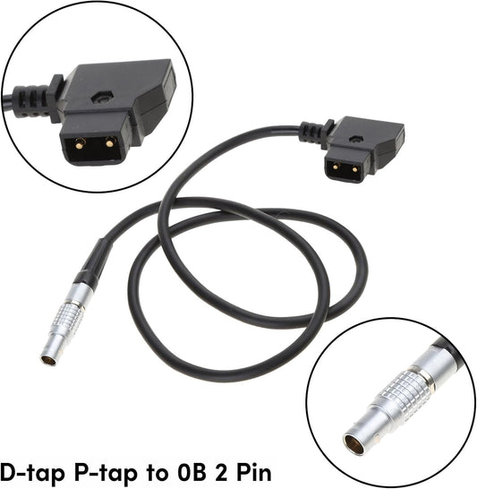 BAIMOQI 0B 2Pin 703Monitor, D tap to Cable Power Cord for, Viewfinders, Camera