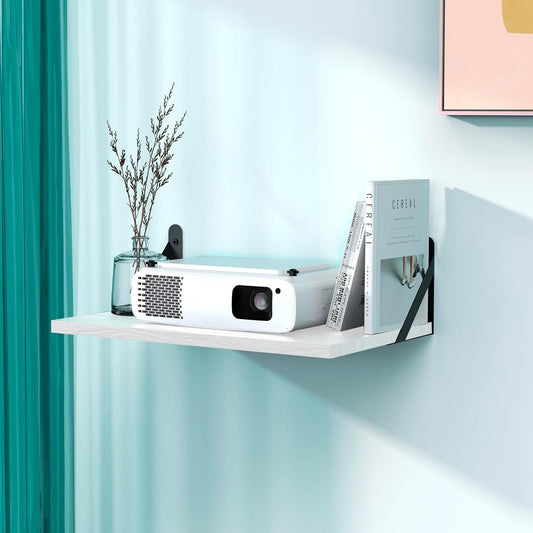 15.7" 9.8"(Lx DAWASAPAT Projector Wall Mount Shelf, Floating Projector Shelf for Wall, Router/Cable Box/Router Wall