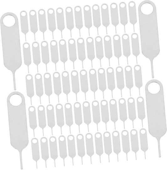 500pcs NUOBESTY Stainless Steel Sim Card Ejector Pin Tool Compact and Removal Tool for Smartphones Easy for Quick Card