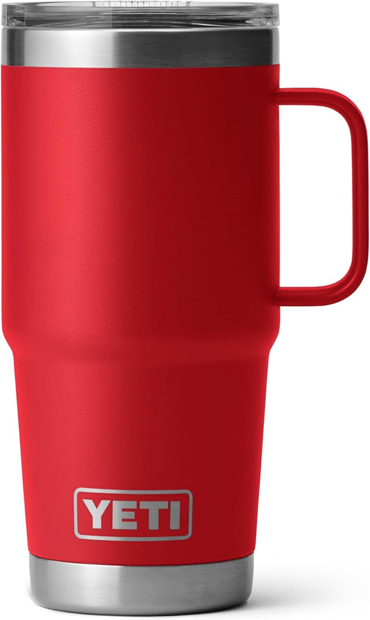 YETI Rambler 20 oz Travel Mug - Stainless Steel, Vacuum Insulated with Stronghold Lid for Ultimate Durability