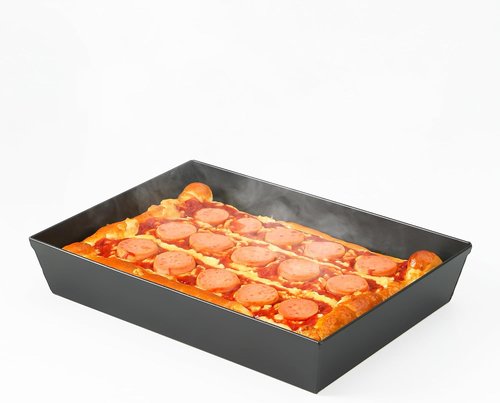 Blue Steel Detroit Pizza Pan - Non-Stick & BPA-Free | Heat-Resistant Up to 800°F - 14x10 Deep Dish Pan