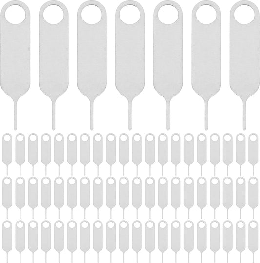 500pcs Set Zerodeko Stainless Steel Sim Card Ejector Pin Tool for Mobile Phones Universal Sim Removal Tool Anti-Lost