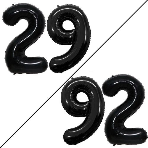 GOER 29-Inch Jumbo Foil Balloon - Perfect for 29th Birthday Party Decorations | Black Color