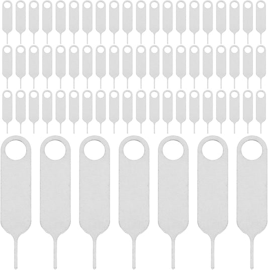 Adorainbow 500pcs Universal Stainless Steel Sim Eject Pin and Sim Card Remover Tool for Mobile Phones Compact Portable