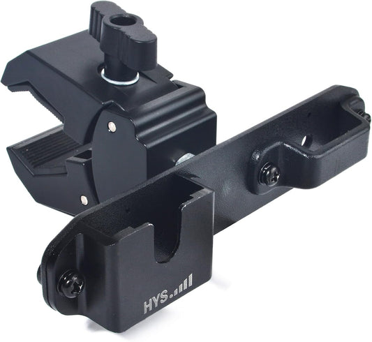 BC906W HYS Radio & Speaker Mic Clamp Mount Holder - Quick Release for Uniden Wireless CB Microphone and Speaker, Marine