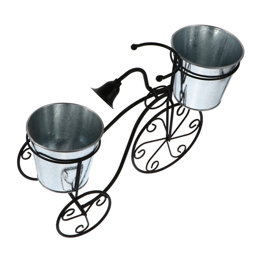 OFFSCH Iron Art Plant Stand Vintage Style Pot Holder for Outdoor Plants Decorative Garden Planter Display Rackunique Design