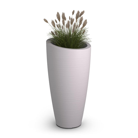 Mayne Modesto 32-Inch Tall Planter – Weather-Resistant Planter for Flowers – Durable Indoor/Outdoor Design for Patio, Porch, or Entryway