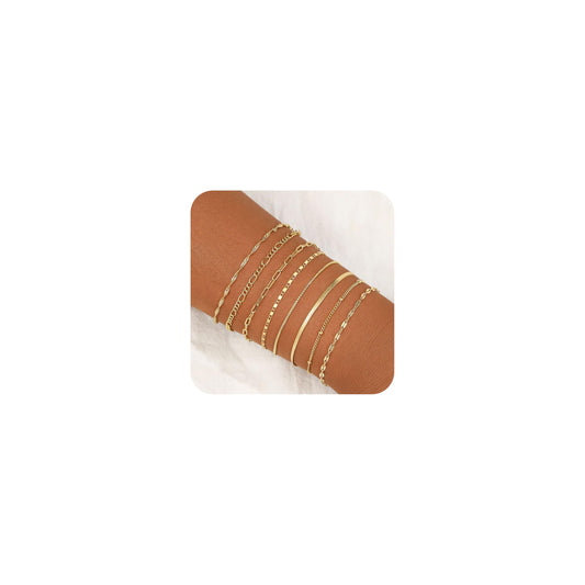 BERISO Gold Bracelets for Women, Elegant Adjustable 14K Gold Plated Bracelet for Women, Trendy Minimalist Dainty Gold Bracelet for Everyday Wear