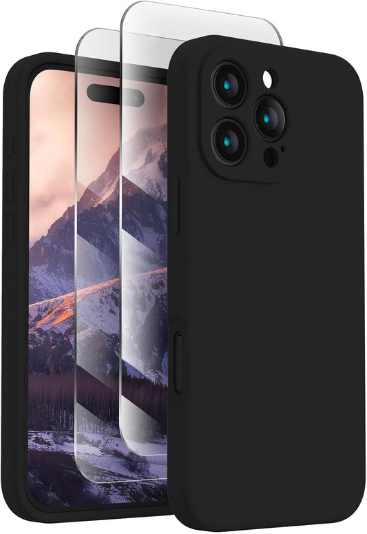 16 2024, FireNova Designed for iPhone Pro Max Case, Silicone Upgraded [Camera Protection] Phone Case, Soft Anti-Scratch