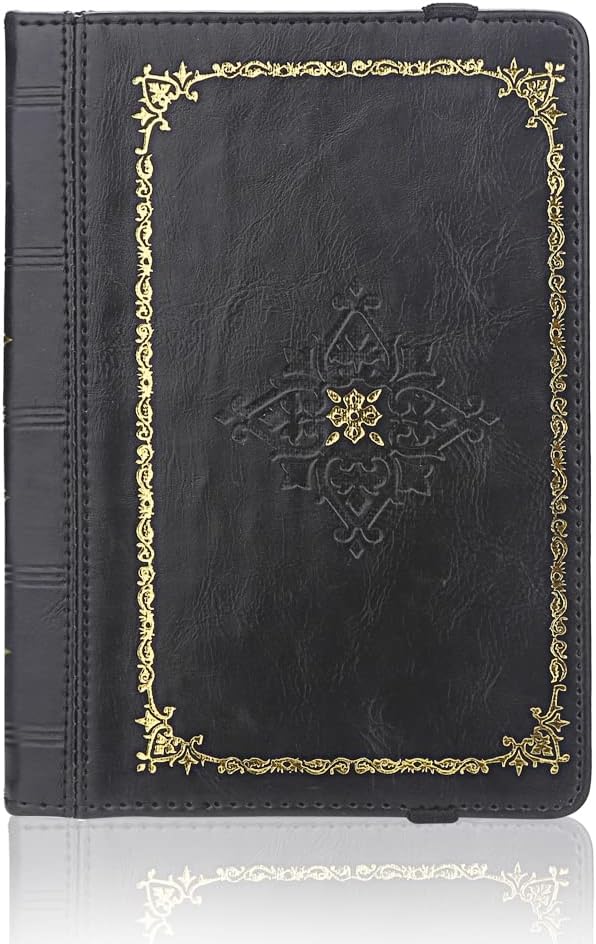 ENJOY-UNIQUE 6inch 6" Antique Book Style Case Cover for Kindle,Sony,Pocketbook,kobo Ebook Reader