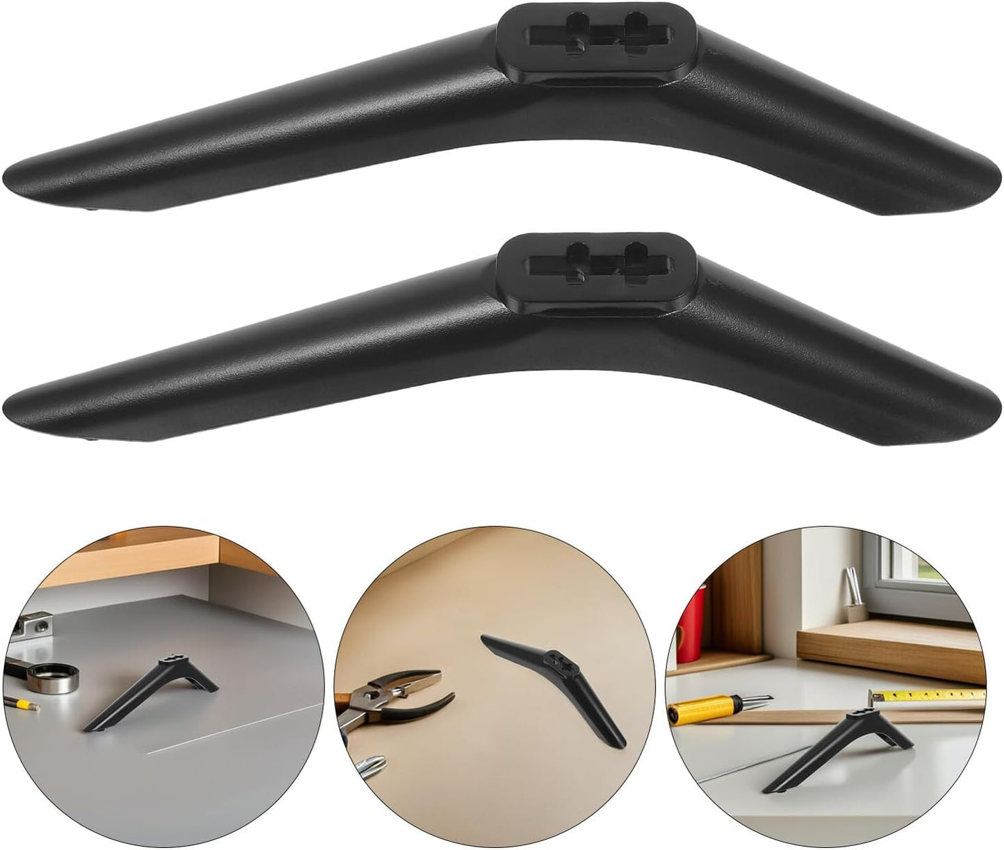 DOITOOL 32-43 Inch Tv Stand Base and Legs Replacement for LCD LED Tvs with Screws, Heavy Duty Tabletop Support Bracket