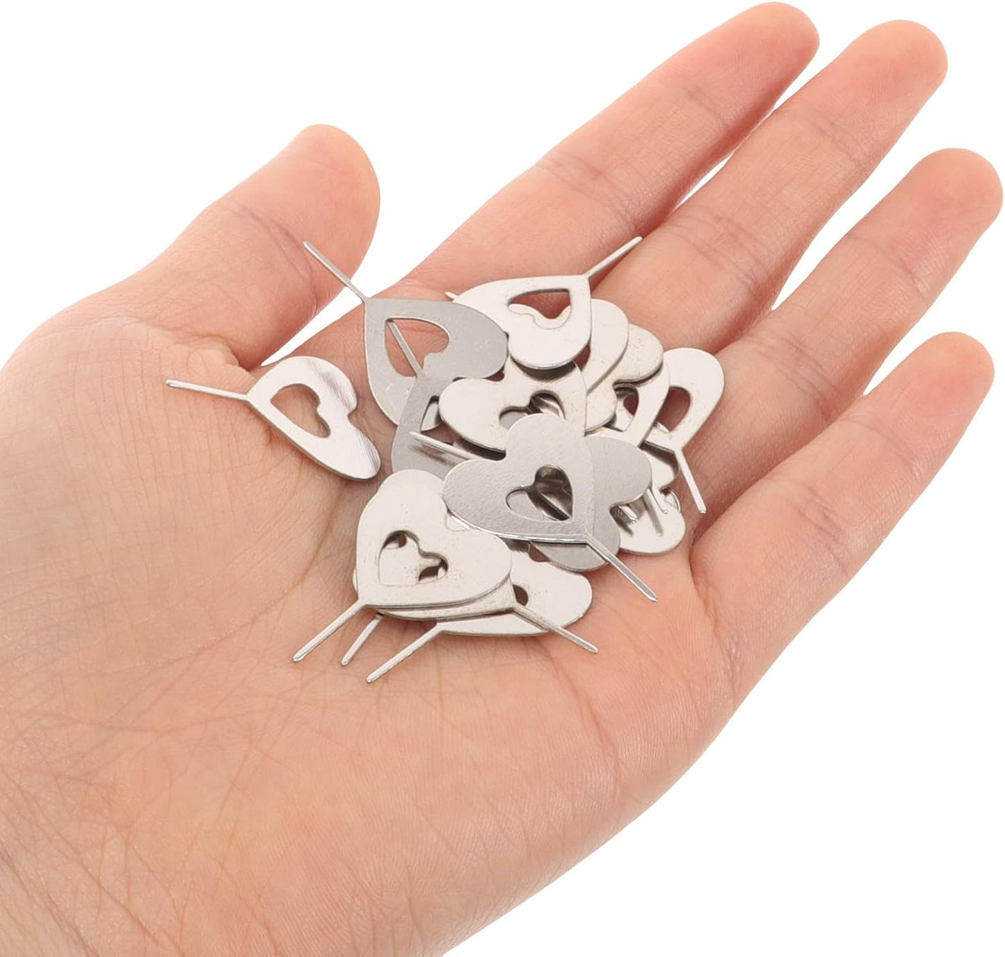 100pcs SEWACC Universal Sim Card Removal Tool Sim Tray Ejector Pin Stainless Steel Card Ejector for Mobile Phone