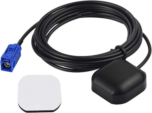 BINGFU Vehicle Waterproof Active GPS Navigation Antenna Fakra C Blue GPS Antenna Compatible with Car Truck SUV Head