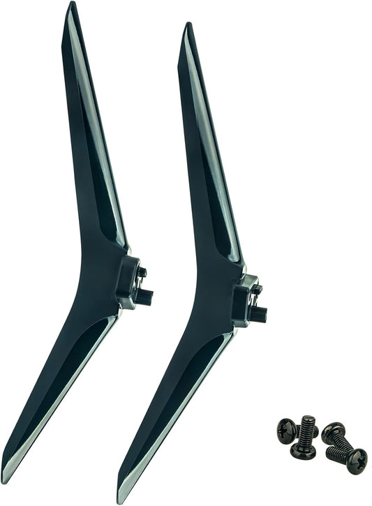 ZdalaMit 58" 4K 58R6E3 TV Stand Legs Tabletop TV Mount Holder TV Base Applicable for Hisense UHD Smart TV (Black Color)