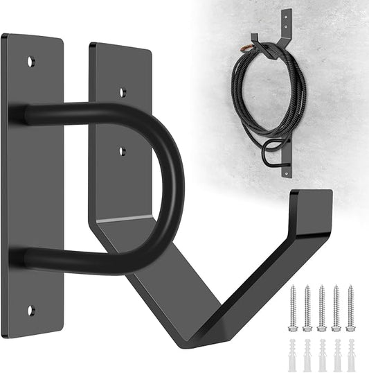 Battle Rope Wall Anchor Kit,Set with 1 Heavy Duty Battle Rope Wall Anchor and 1 Storage Hook,Battle Rope Wall Mount for Home Gym Training