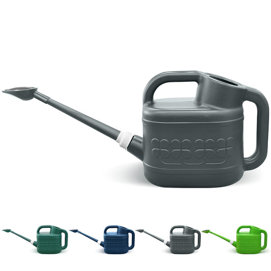 2 Gallon Watering Can for Outdoor Plants, Plant Watering Can with Removable Long Spout and Stainless Steel Sprinkler Head, Large Water Can for Garden Flowers Vegetables