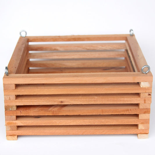Orchid Nerd Teakwood 10" Square Wooden Orchid Basket Vanda Baskets - Premium Orchid Planters for Vandas, Cattleyas, Bromeliads, and More