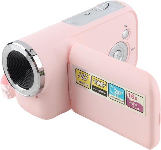 Yunseity D22 16MP 1080P 2 Inch 16X Kids Video Camera for Girls Boys, Kids Camera Camcorder with Color Display, Digital