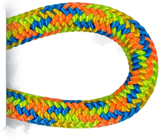 Pelican Rope Arborist Rope 11.8mm x 150Ft, USA Made High-Strength 24-Strands Static Climbing Rope - 7,000 lb Strength for Tree Climbing, Pulling, Outdoors & Swing Made in USA - Viper, Plain End