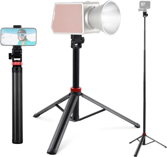 YSKE MT-79 81", 7-Section 0.8lbs, Light Stand Tripod Foldable - Camera Phone Mount for DSLR, GoPro, iPhone, LED Video