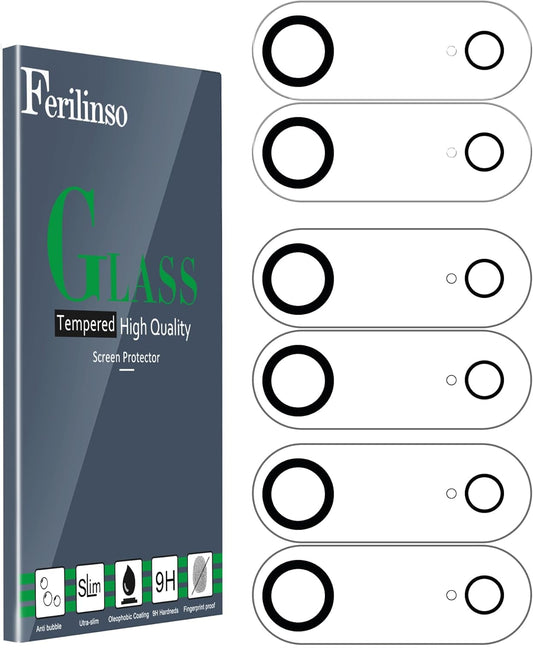 6 Pack 9H+ 17 Ferilinso Camera Lens Protector for iPhone Air Accessories, Phone Case Friendly, Air Tempered Glass