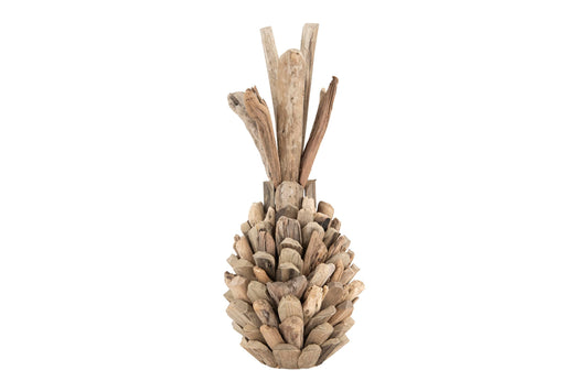 Creative Co-op Pure Driftwood Pineapple Decoration, Brown