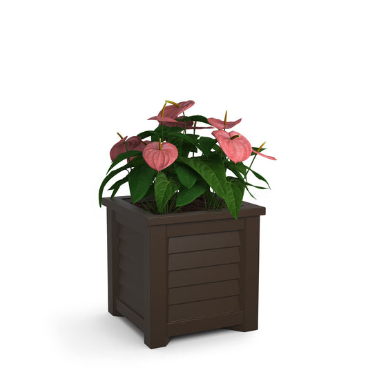 Mayne 5866-ES Lakeland Square Patio Planter, 16x16, Espresso