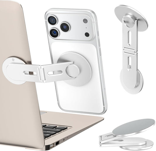 ALAFLY 17/16/15/14/13 360 3/Y, Magnetic Laptop Phone Holder, Foldable Hidden Mount Compatible with iPhone & All Phone