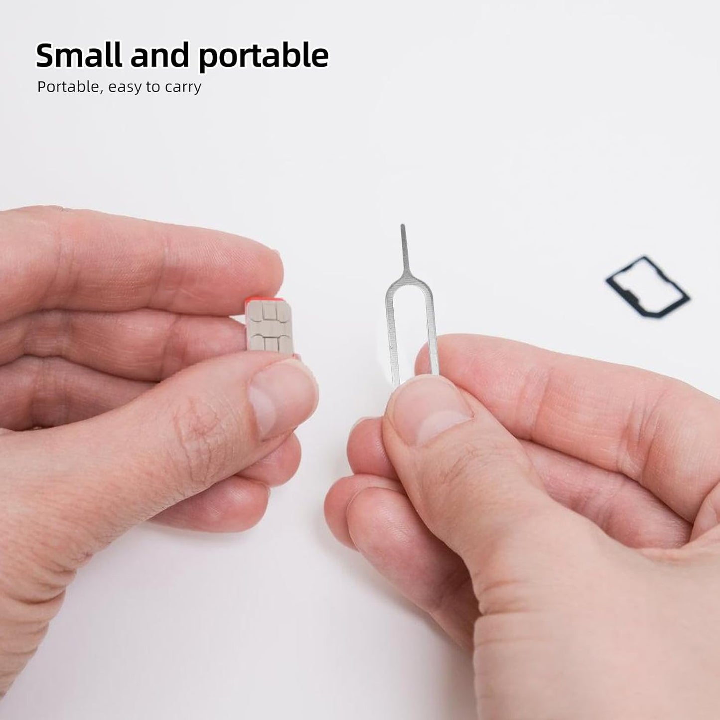 500pcs Operitacx Universal Sim Card Removal Tool Sim Tray Extraction Pins Needle Opener for Smartphones and Tablets